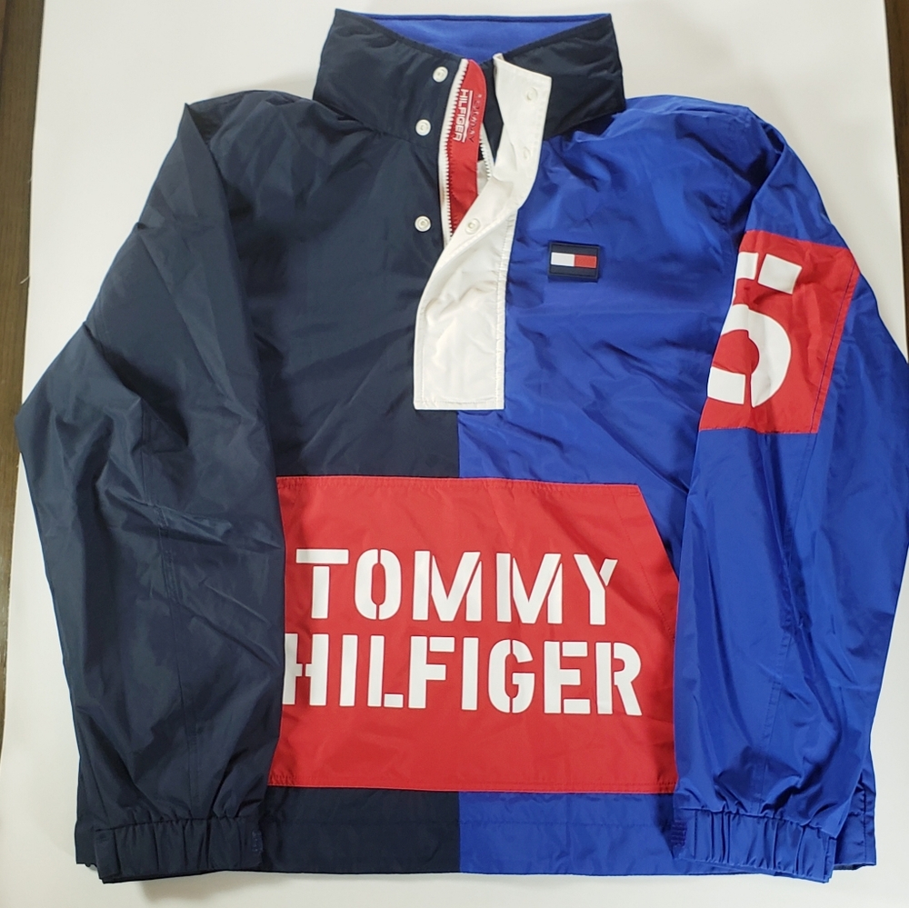 Tommy Hilfiger Corbin Pullover Graphic Yacht Jacket Size Medium